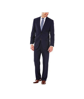 Haggar J.M. Men¡¯s Stretch Sharkskin Suit Jacket Navy Size 40 Reg MSRP $220