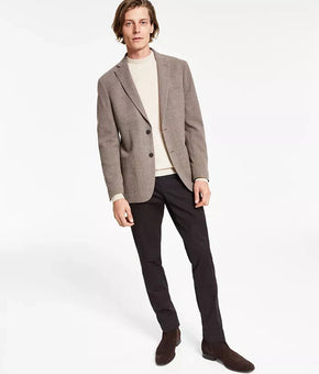 Calvin Klein Men's Slim-Fit Wool Textured Sport Coat Brown Size 42R MSRP $350