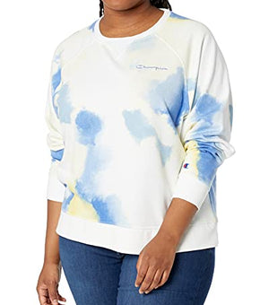 Champion, French Terry Crewneck, Best Plus Size Sweatshirts for Women, Blue, 2X