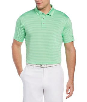 PGA TOUR Men's Feeder Stripe Performance Golf Polo Shirt Green Size XL MSRP $62