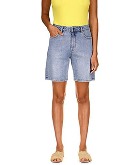 Sanctuary Women's Boy Cut Denim Bermuda Shorts Archive Wash 30