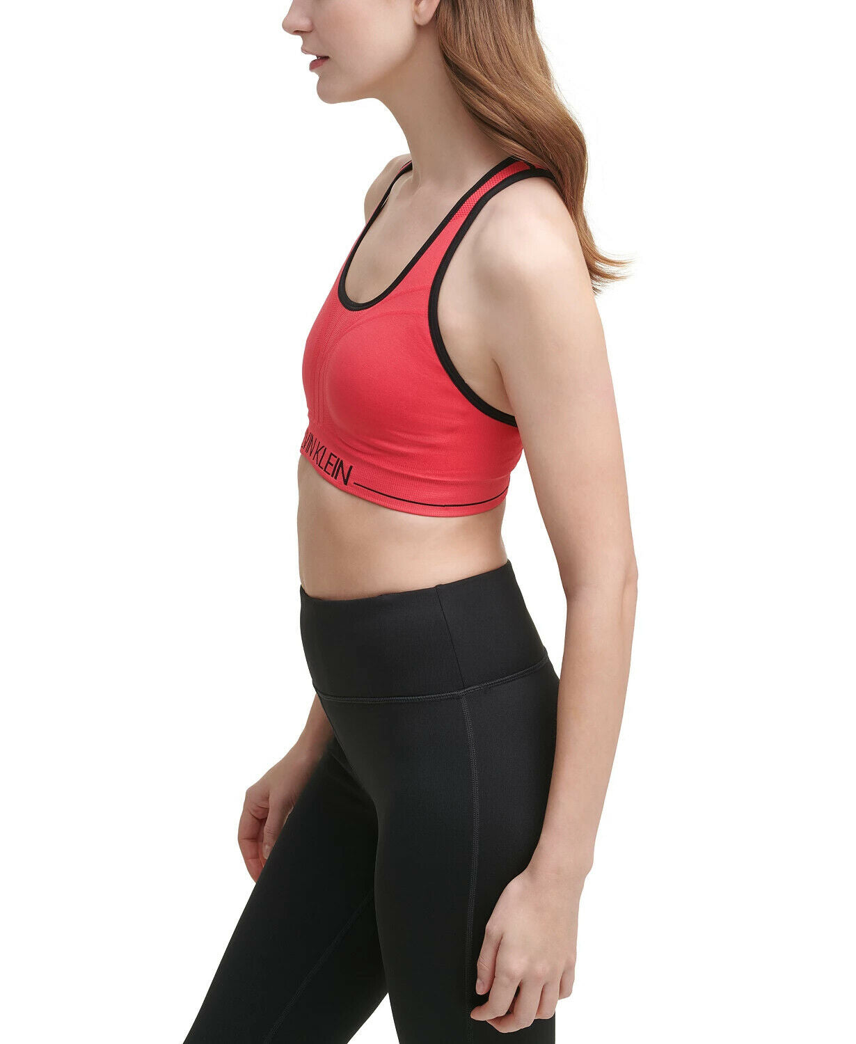 Calvin Klein Performance Seamless Reversible Sports Bra Black Pink Size S, $40