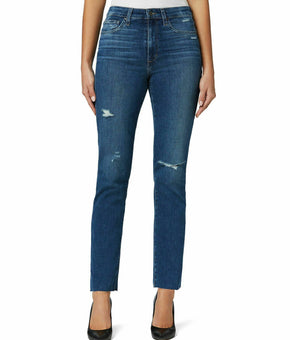 Joe's Jeans High-Rise Straight-Leg Ankle Jeans-Size 25in Blue MSRP $188