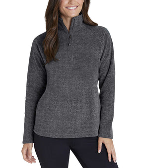 Eddie Bauer Fleece Quarter Zip womens gray Size XXL