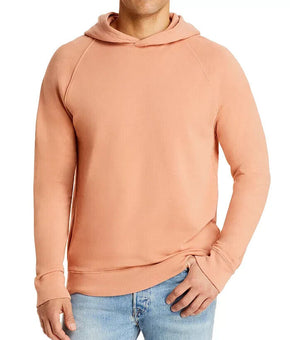 Vince Men's Garment Dye Popover Hoodie Pink Size XL