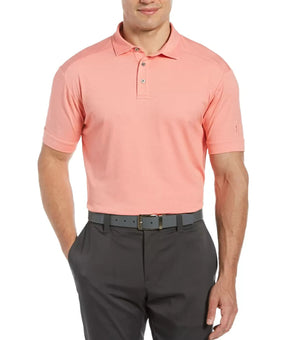 Pga Tour Men's Polo Shirt Dubarry Pink Size L MSRP $60
