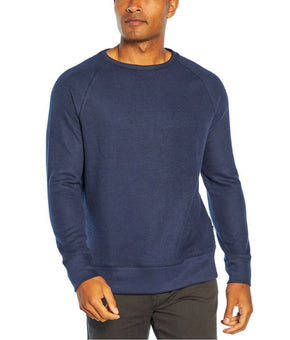 Banana Republic Men????s Waffle Crew Sweater, Blue Navy Mid-weight Size L