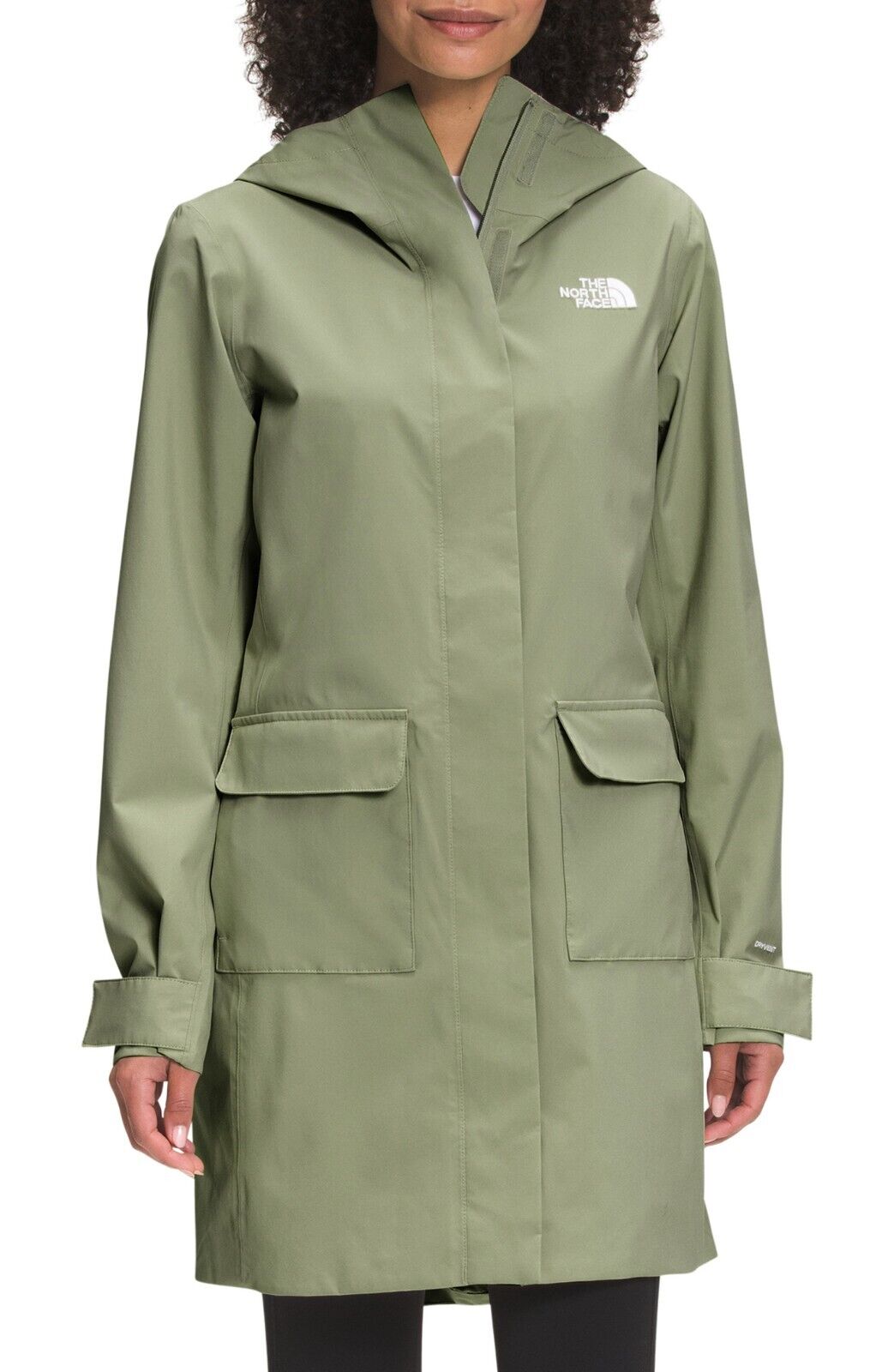 The North Face Women's Breeze Rain II Parka Olive Green Size S MSRP $179