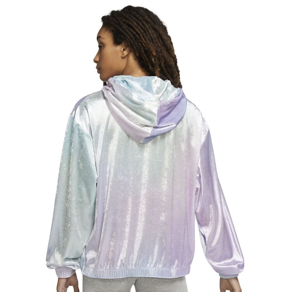 Nike Women Plus Size Sportswear Femme Velour Hoodie Green Purple 3X MSRP $70