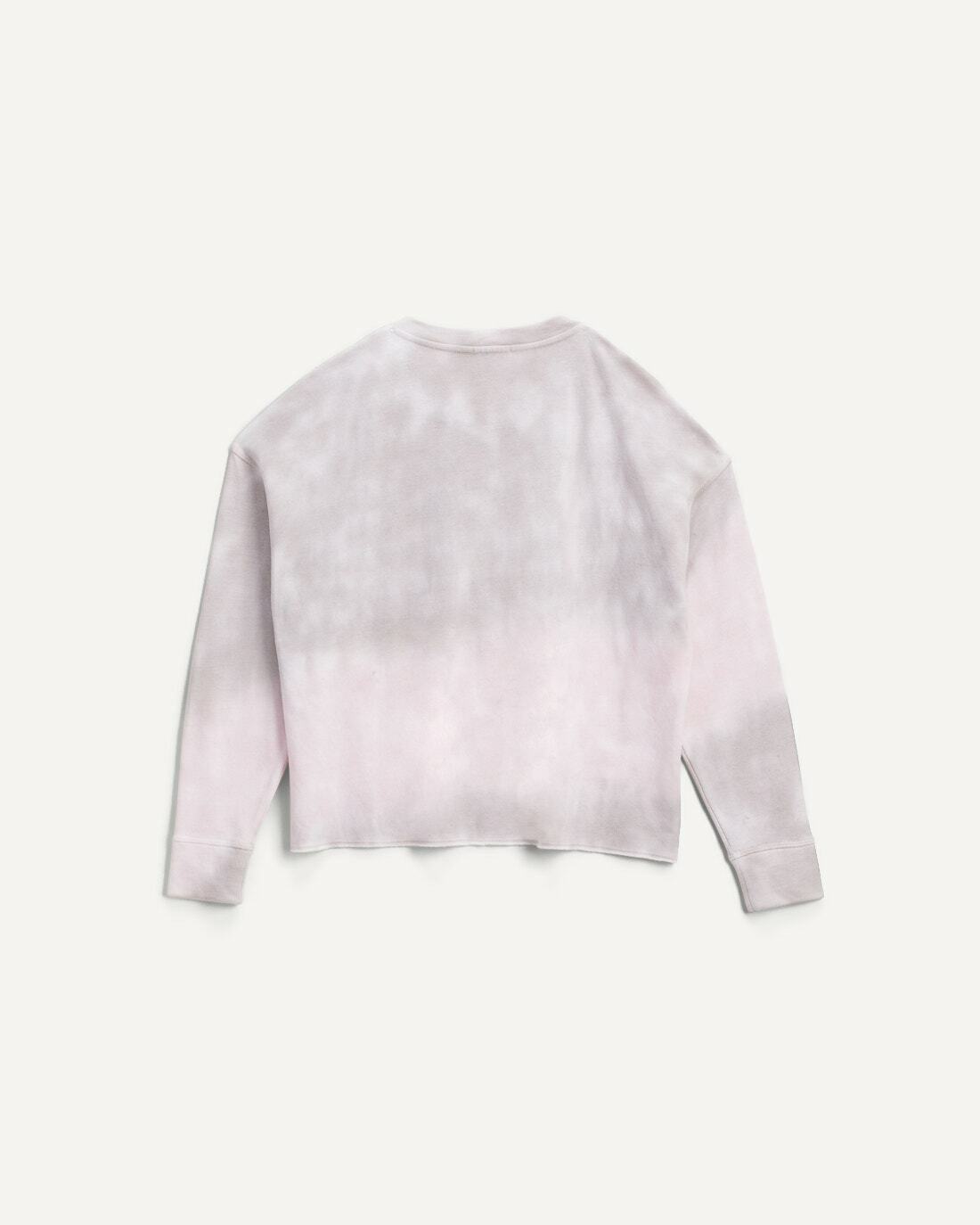 SPLENDID Women's Paint Dyed Triblend Pullover Gray Pink Size XS MSRP $138