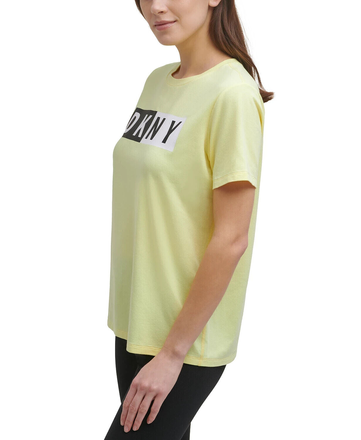 DKNY Sport Logo T-Shirt Neon green Size M MSRP $39