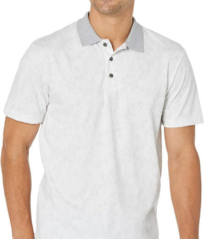 Calvin Klein Men Short Sleeve Smooth Cotton Polo Brilliant White Size S