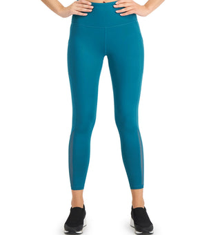 Ideology Mesh-Trimmed 7/8 Leggings womens green Size XS MSRP $40