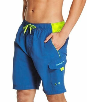 Speedo Men's Marina Sport Vapor PLUS 9" Swim Trunks Blue Size S MSRP $42