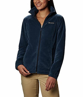 Columbia Womens Plus Size Benton Springs Full Zip, Columbia Navy Blue, 2X
