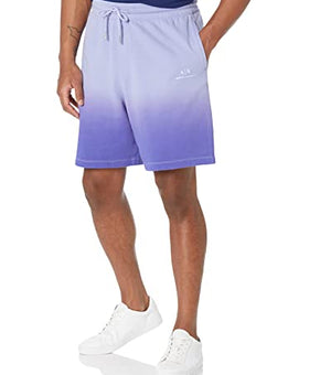 A|X ARMANI EXCHANGE Men's Logo Ombre Jersey Knit Shorts Purple, Size XXL