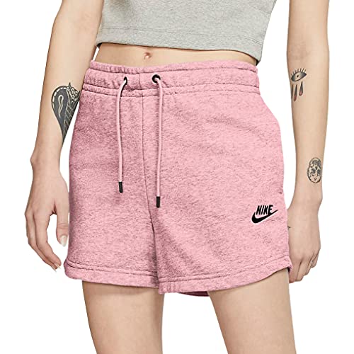 Nike Sportswear Essential Women's French Terry Shorts CJ2158-630 (Pink), Size XL