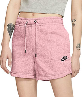 Nike Sportswear Essential Women's French Terry Shorts CJ2158-630 (Pink), Size XL