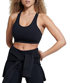 BASS OUTDOOR Women's Knit Bra Top, Black, X-Large XL