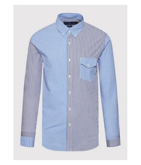 Polo Ralph Lauren Men's Slim Fit Stretch Poplin Fun Shirt Blue Size M MSRP $99