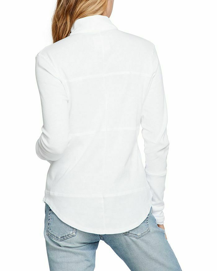 CHASER Cotton Slim-Fit Shirttail Jacket White Size M MSRP $68