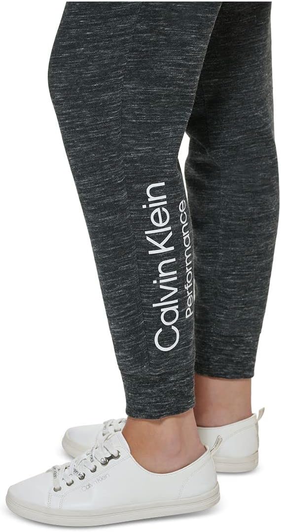 Calvin Klein Performance Womens Gray Cotton Blend Heather Cuffed Pants Size M