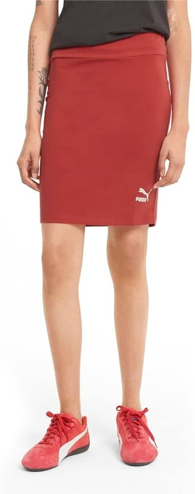 PUMA Womens Classics Skirt - Burgundy - Size S