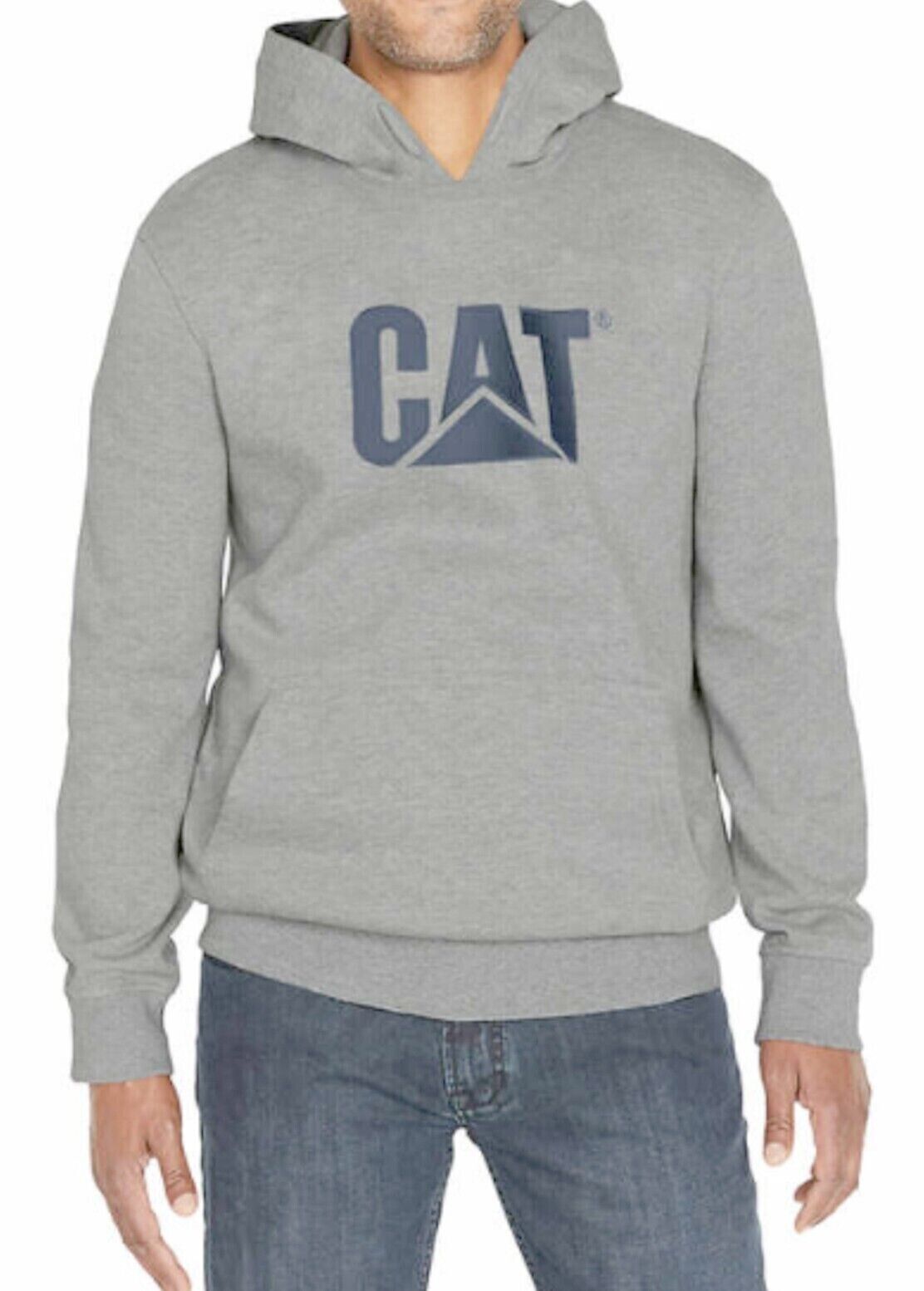 Caterpillar Men's Foundation Logo-Print Hoodie Gray Size S MSRP $59