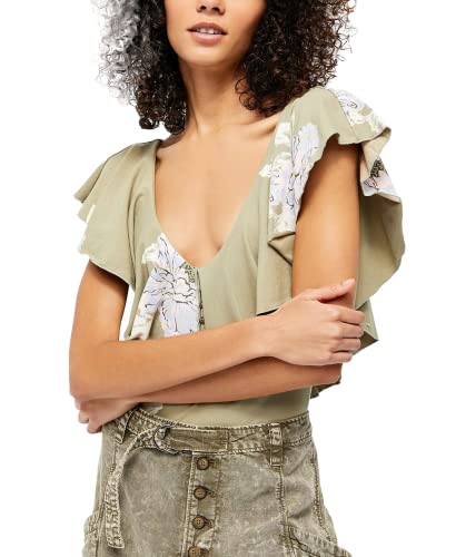 Free People Women's Matilda Bodysuit Green Size XS