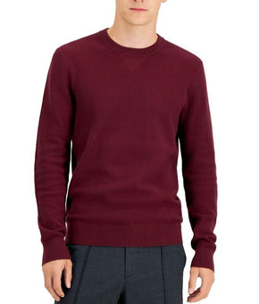 Michael Kors Men's Regular-Fit Solid Sweater Size XL Wine Red MSRP $128
