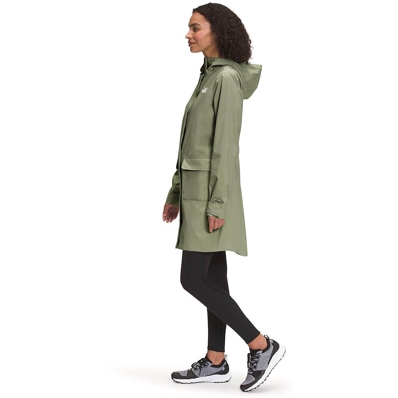 The North Face Women's Breeze Rain II Parka Olive Green Size S MSRP $179