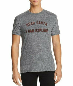 Kid Dangerous Men Dear Santa Short Sleeve Tee Heather Grey Size M