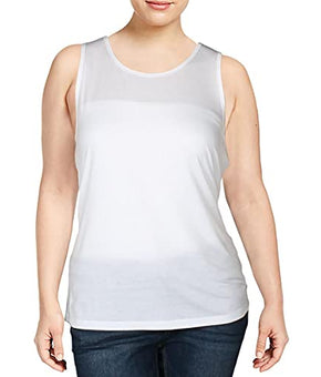 Ideology Womens Fitness Workout Tank Top White XXL