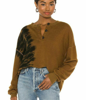 n:PHILANTHROPY Womens Pratt Crewneck Sweater, Size S, Brown MSRP $198