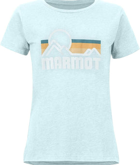 Marmot Women's Coastal Tee SS Corydalis Blue Heather Size XS