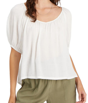 Sanctuary Women's The House Tie-Back Top Blouse White Size XXL MSRP $89