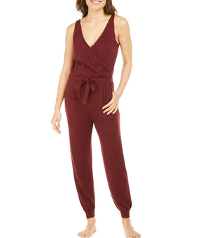 Alfani Women's 1-Pc. Pajama Jumpsuit Dried Berry Red Size XXL MSRP $60