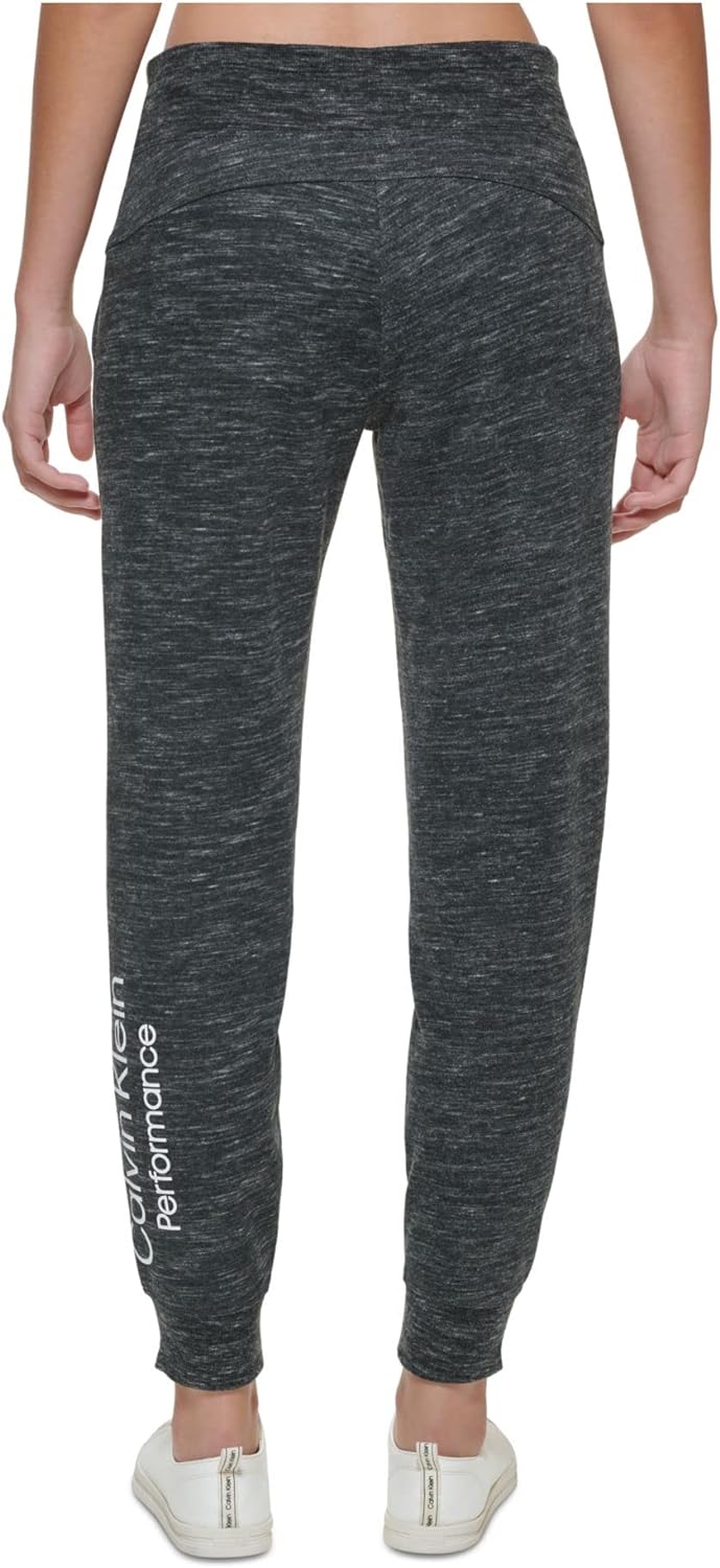 Calvin Klein Performance Womens Gray Cotton Blend Heather Cuffed Pants Size M