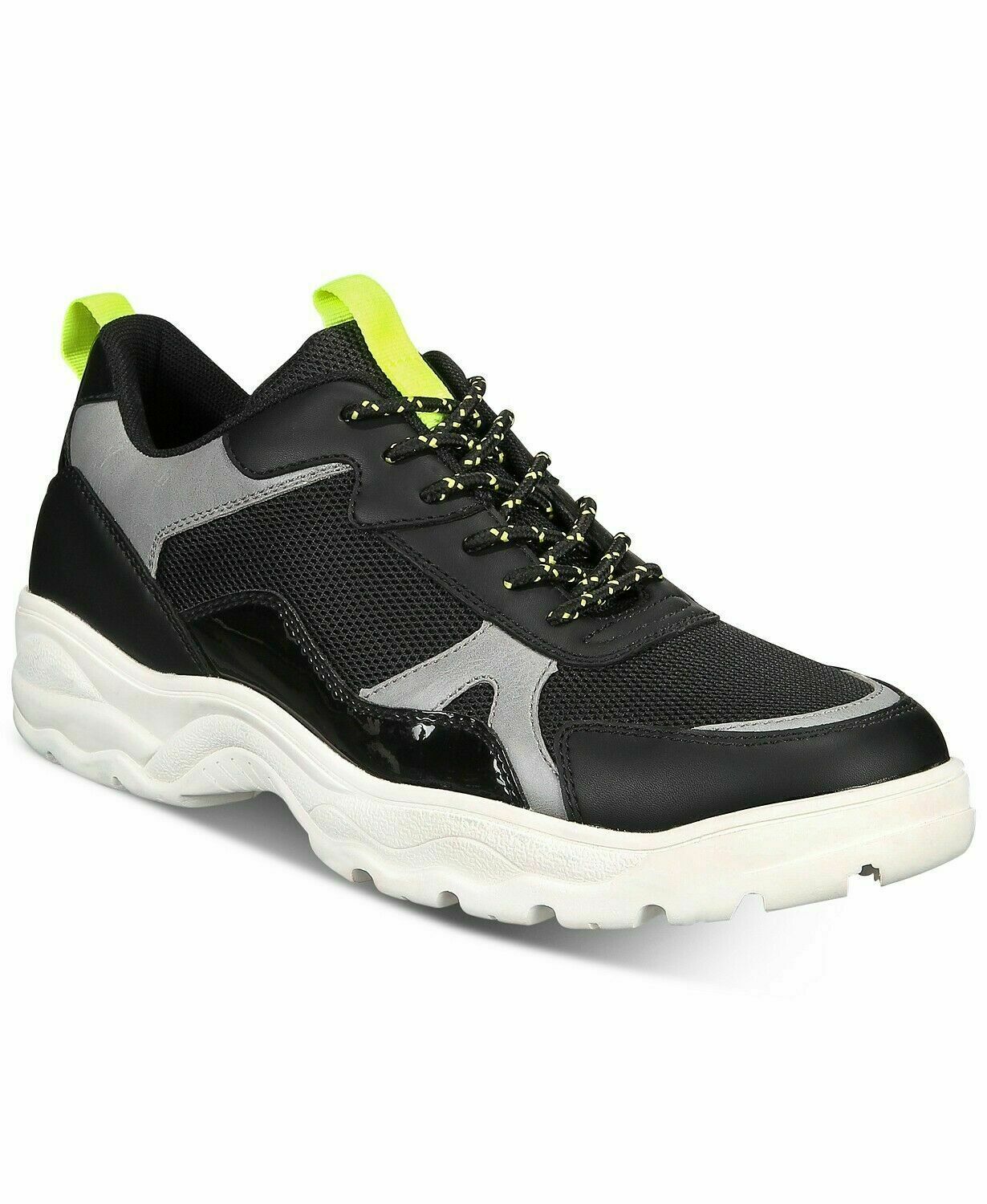 Kingside Men Dad Sneakers Geoffrey Size US 9.5M Black Grey Neon Green