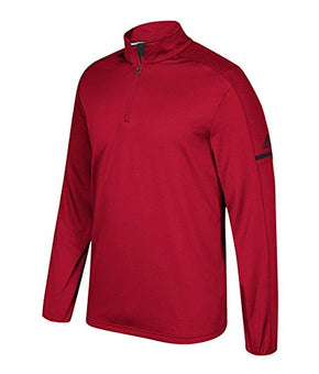 adidas Game Built Jacket Quarter-Zip Top - Men's Multi-Sport Size L Power Red