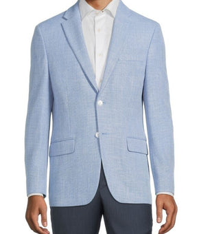 TOMMY HILFIGER Men's Slim-Fit Solid Weave Woven Blazer Blue Size 40L MSRP $295