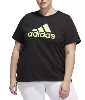 ADIDAS Cotton Logo T-Shirt Black Plus Size 3X