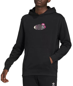 ADIDAS ORIGINALS Men Originals Trefoil Area 33 Logo Terry Black Size M MSRP $70