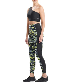 Josie Natori Womens Solstice Full Leggings Size XS Black Green $68