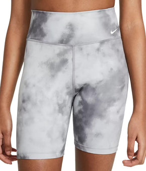 Nike One Women's Sky-Dyed Active Shorts Gray Size L MSRP $45