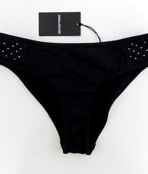 ZADIG & VOLTAIRE Studded Side Bikini Bottom Womens Black Size US 8