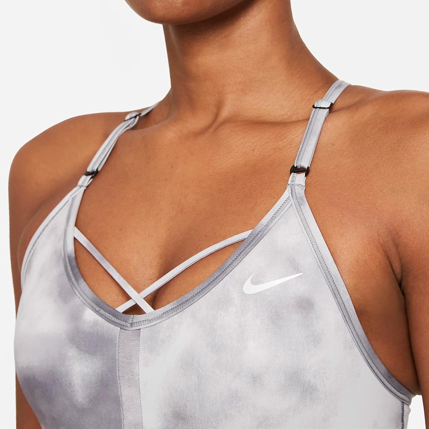 Nike Dri-FIT Indy Icon Clash Women's Light-Support Padded Strappy Sports Bra S