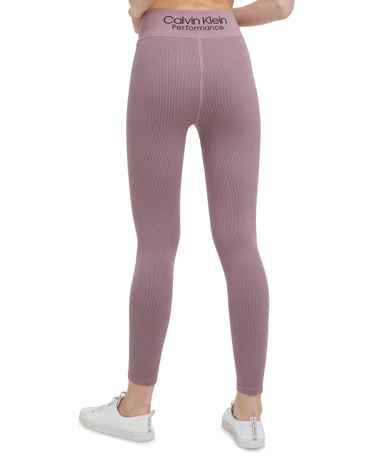 Calvin Klein Performance Rib 7/8 Length Leggings Womens purple Size S MSRP $60