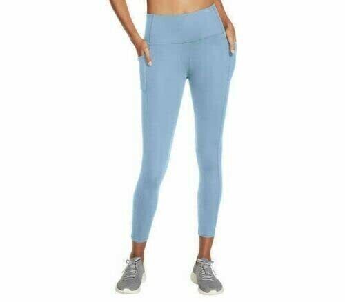 Skechers Womens 7/8 Gowalk Tight 4-Way Stretch blue Size XS