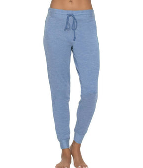 Felina Women's Extra Cozy Taylor Jogger Pajama Pants Blue Size L MSRP $45